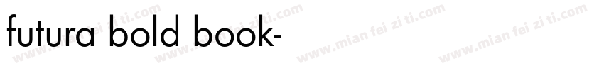futura bold book字体转换